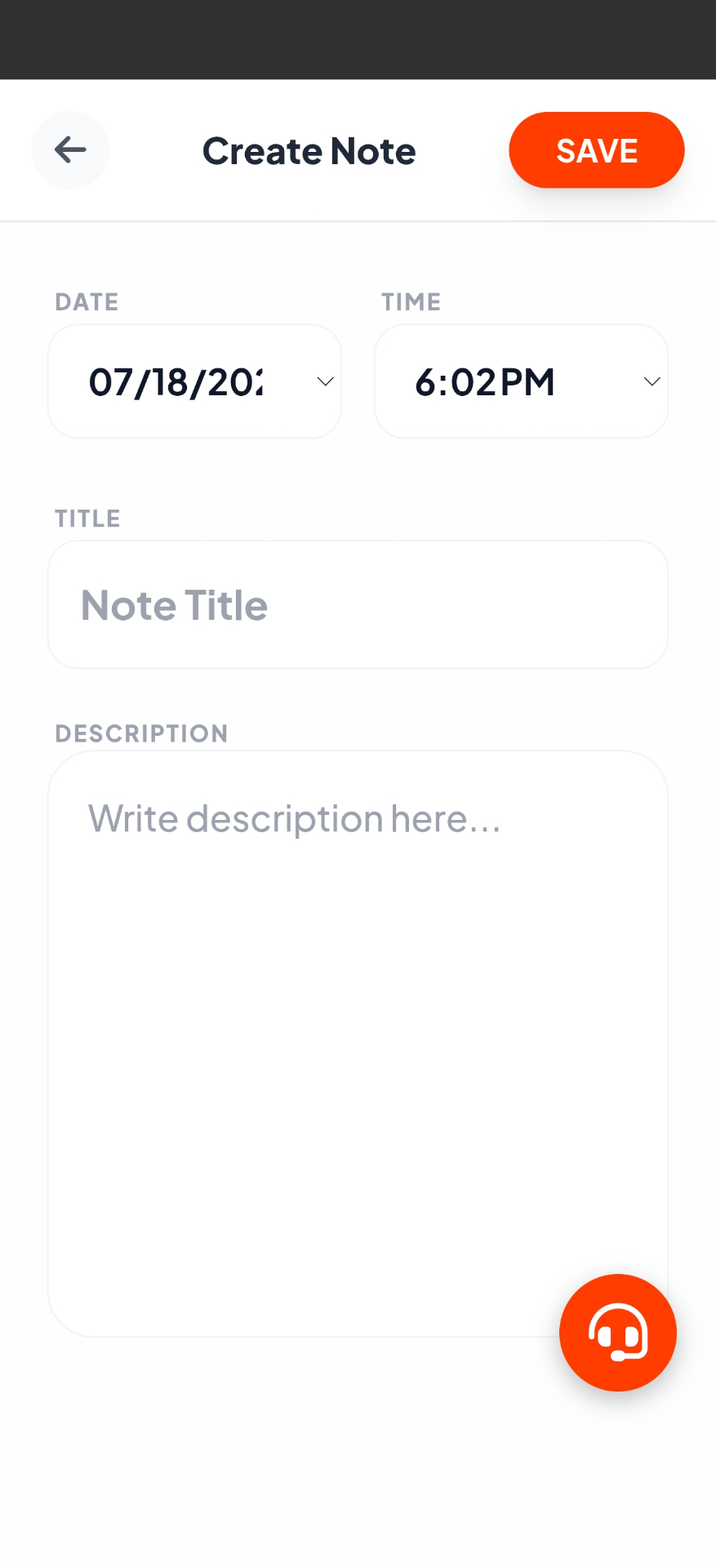 New note in seconds